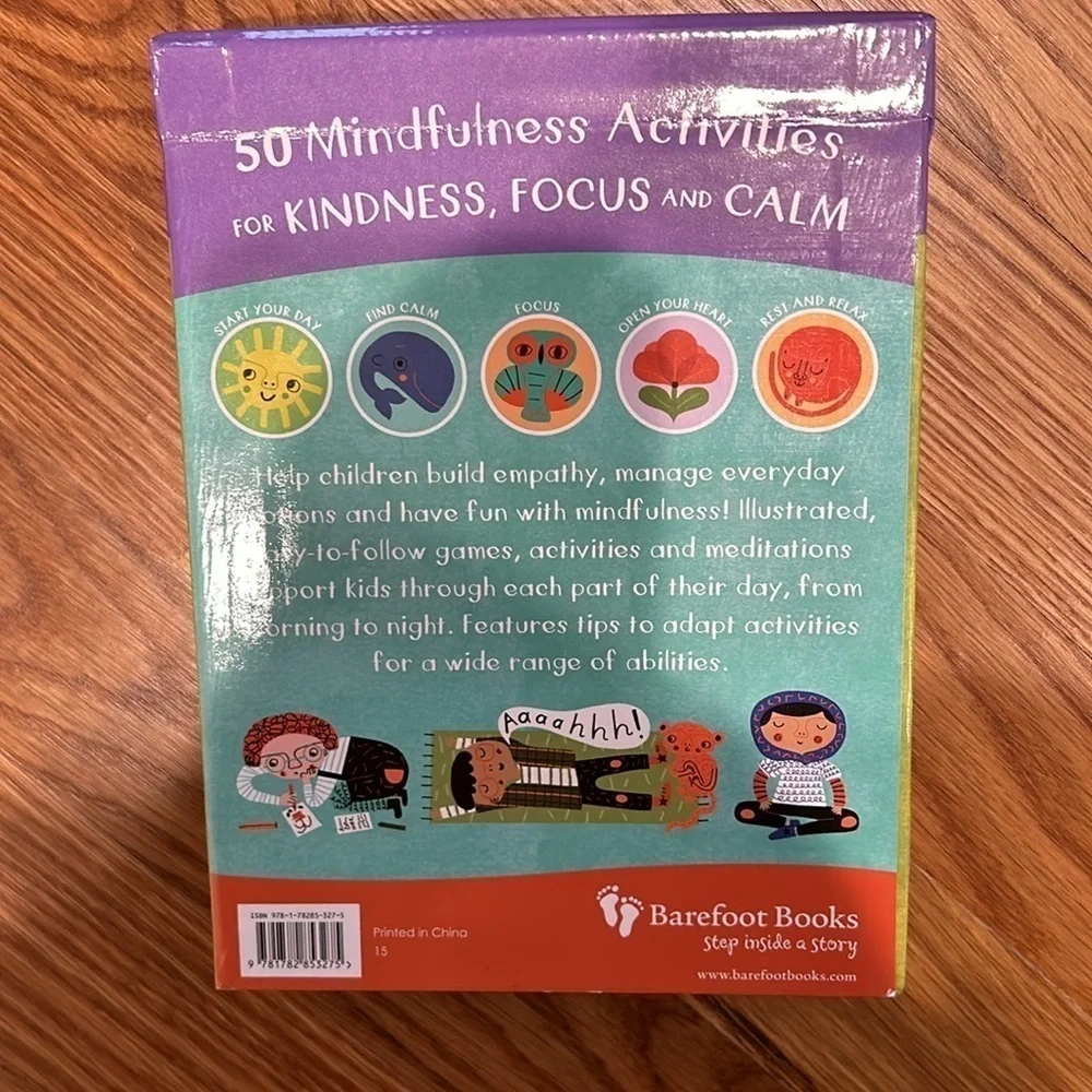 New in box mindful kids, 50 activity cards for kindness, focus and calm